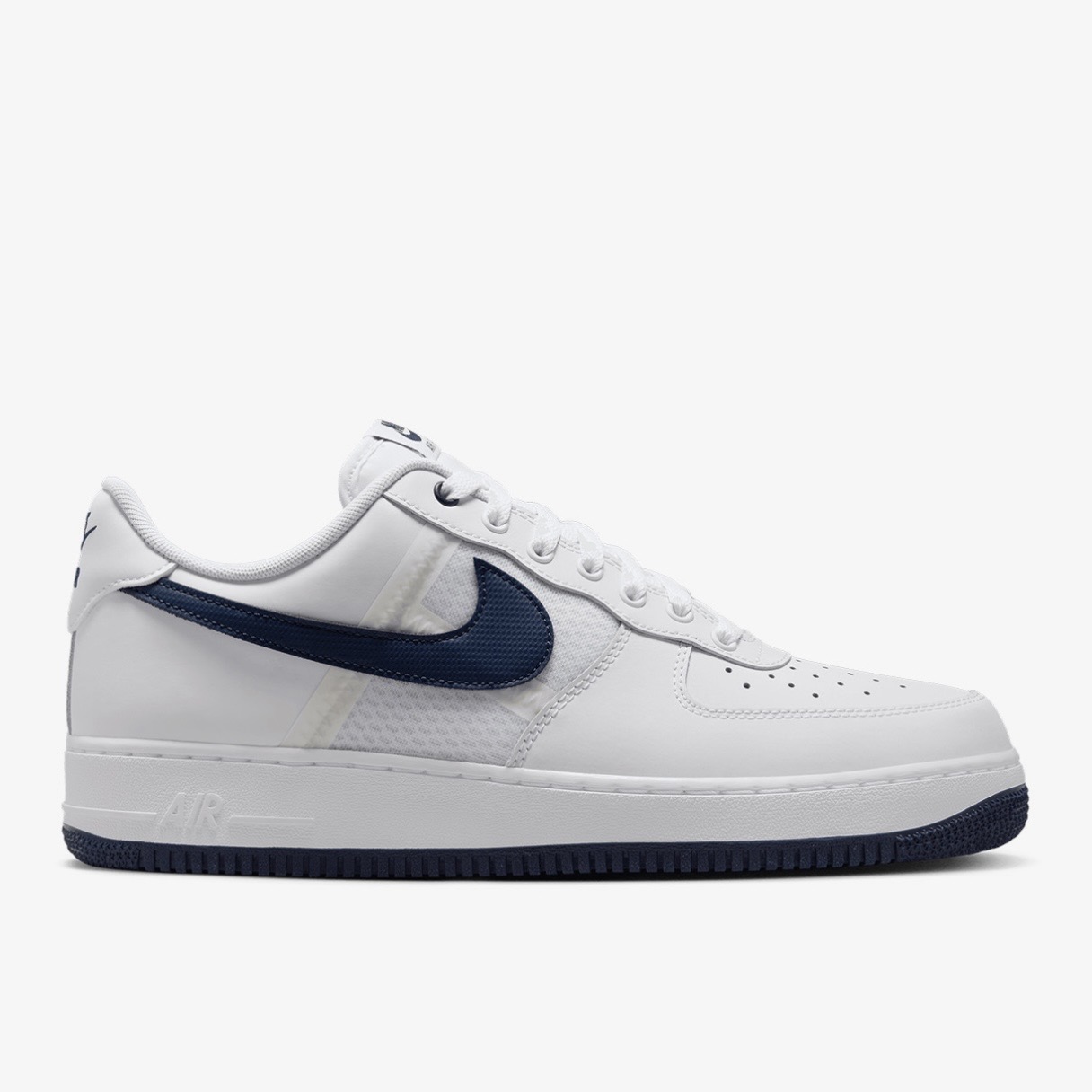 کتونی نایک ایر فورس وان  Nike Air Force 1 White Navy   IH4462-100