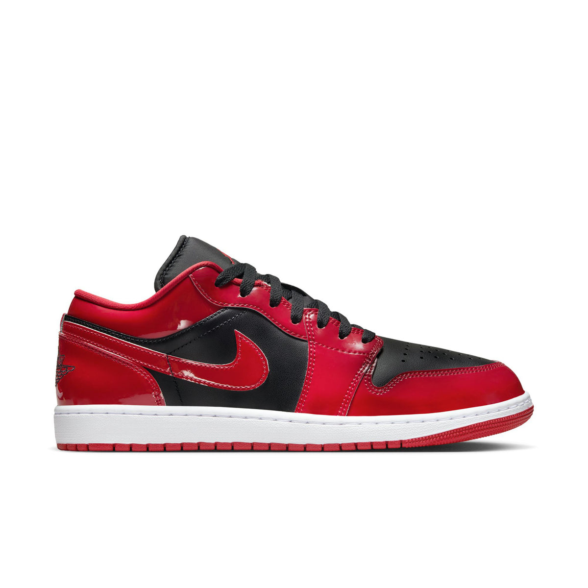 کتونی جردن 1 براق برد   Jordan 1 Low Patent Bred   HV4089-006