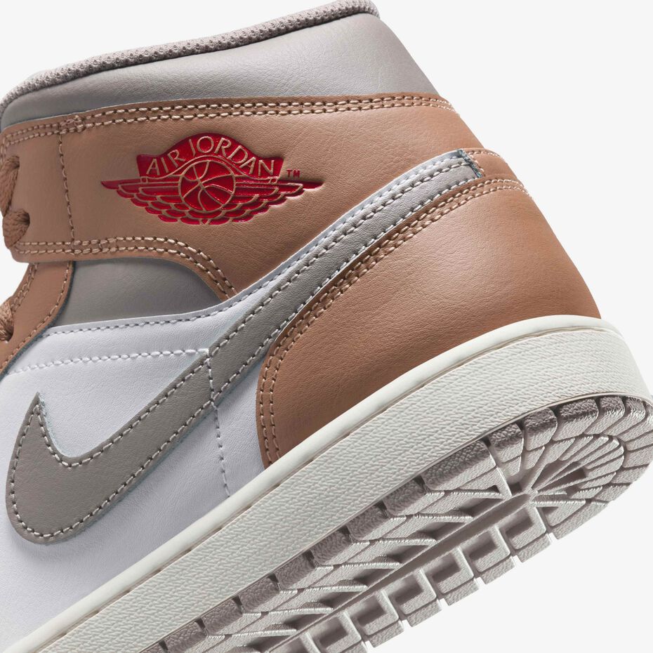 کتونی جردن وان نیم ساق کرم  Jordan 1 Mid Rattan   DQ8426-2005