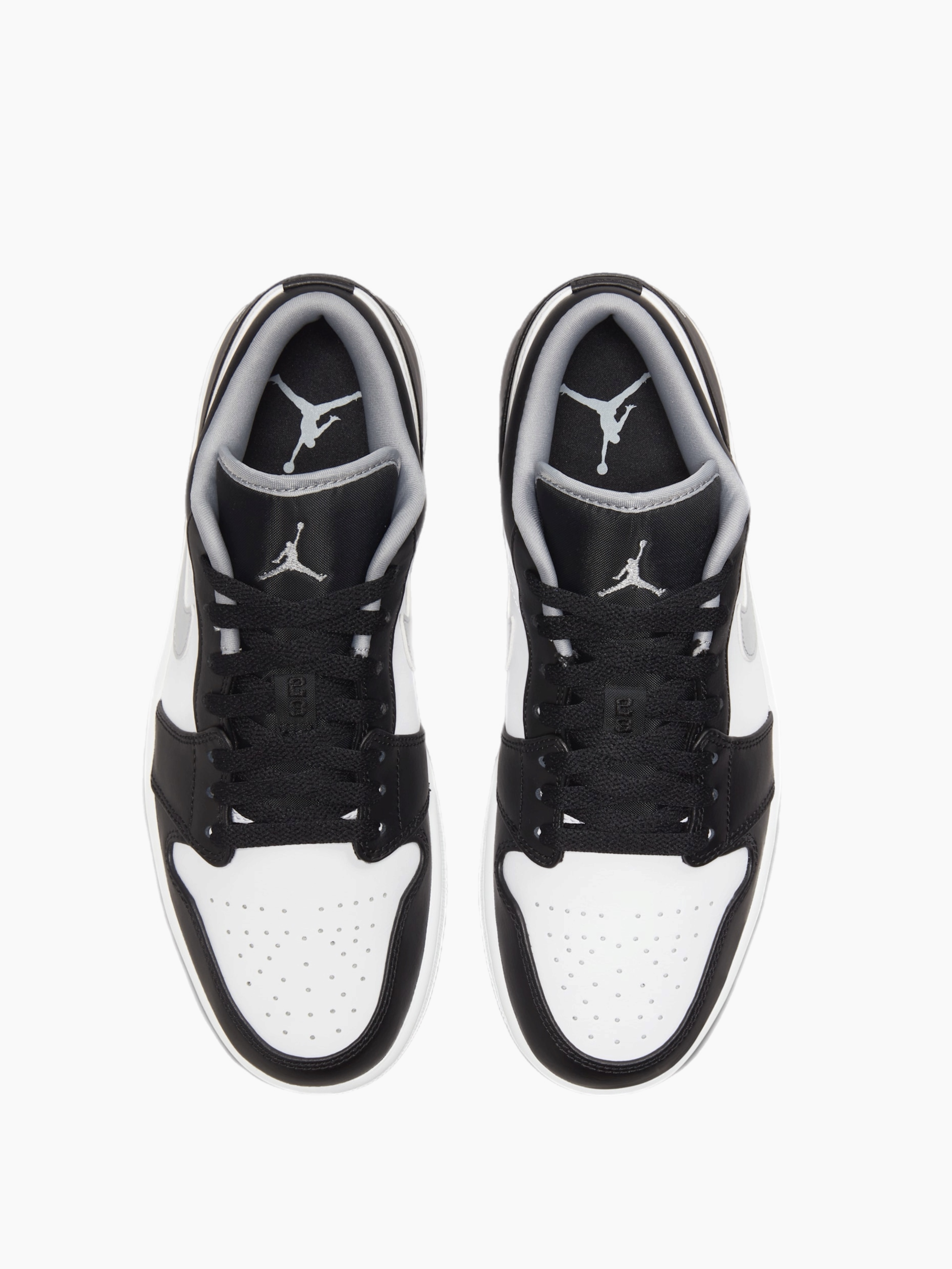 کتونی جردن وان ساق کوتاه  Jordan 1 Low Black Gray   553558-0401