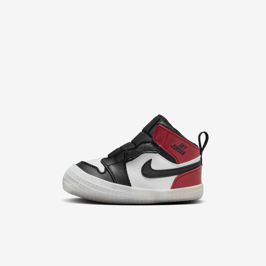 کتونی جردن وان مید Jordan 1 High Black Toe Baby Cot bootie  HJ9289-0610